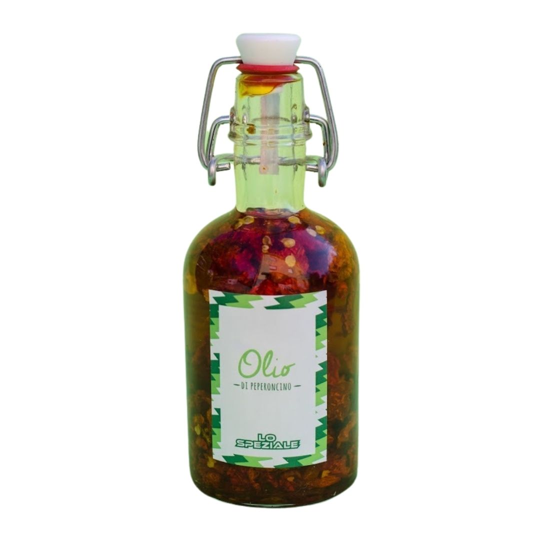 olio al peperoncino artigianale con Aji Amarillo prodotto nelle marche